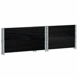 Paretali per Pallet 2 pz Neri 80x60cm in Legno Massello di Pino