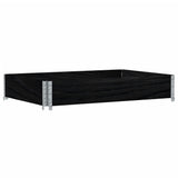Paretale per Pallet Nero 120x80 cm in Legno Massello di Pino