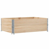 Paretali per Pallet 2 pz 120x80 cm in Legno Massello di Pino