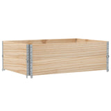 Paretali per Pallet 2 pz 120x80 cm in Legno Massello di Pino
