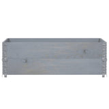Paretali per Pallet 2pz Grigi 120x80cm Legno Massello di Pino