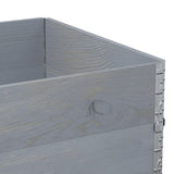 Paretali per Pallet 2pz Grigi 120x80cm Legno Massello di Pino