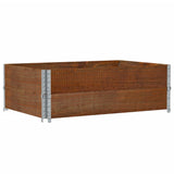 Paretali per Pallet 2pz Marroni 120x80cm Legno Massello di Pino