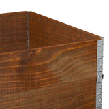 Paretali per Pallet 2pz Marroni 120x80cm Legno Massello di Pino