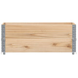 Paretali per Pallet 2 pz 100x50 cm in Legno Massello di Pino
