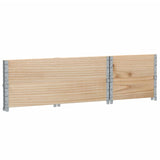 Paretali per Pallet 2 pz 100x50 cm in Legno Massello di Pino