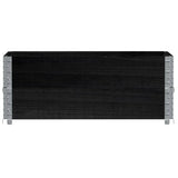 Paretali per Pallet 2 pz Neri 100x50cm Legno Massello di Pino