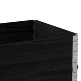 Paretali per Pallet 2 pz Neri 100x50cm Legno Massello di Pino