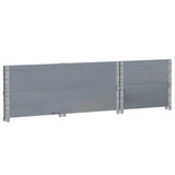 Paretali per Pallet 2pz Grigi 100x50cm Legno Massello di Pino