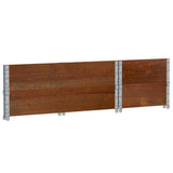 Paretali per Pallet 2pz Marroni 100x50cm Legno Massello di Pino