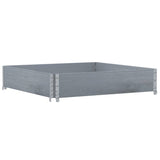 Paretale per Pallet Grigio 100x100 cm in Legno Massello di Pino