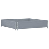 Paretale per Pallet Grigio 100x100 cm in Legno Massello di Pino