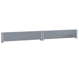 Paretale per Pallet Grigio 100x100 cm in Legno Massello di Pino