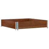 Paretale per Pallet Marrone 100x100cm in Legno Massello di Pino