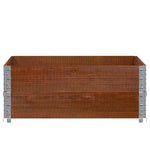Paretali per Pallet 2pz Marroni 100x100cm Legno Massello Pino