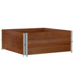 Paretali per Pallet 2pz Marroni 100x100cm Legno Massello Pino