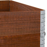 Paretali per Pallet 2pz Marroni 100x100cm Legno Massello Pino