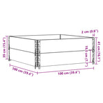 Paretali per Pallet 2pz Marroni 100x100cm Legno Massello Pino