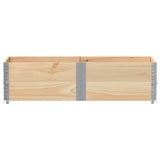 Paretali per Pallet 2 pz 150x50 cm in Legno Massello di Pino