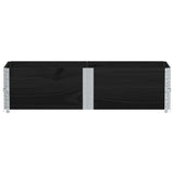 Paretali per Pallet 2 pz Neri 150x50cm Legno Massello di Pino