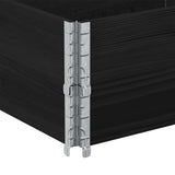 Paretali per Pallet 2 pz Neri 150x50cm Legno Massello di Pino