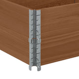 Paretali per Pallet 2pz Marroni 150x50cm Legno Massello di Pino