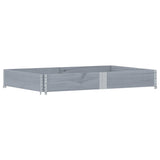 Paretale per Pallet Grigio 150x100 cm in Legno Massello di Pino
