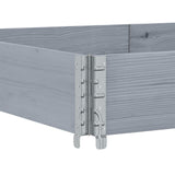 Paretale per Pallet Grigio 150x100 cm in Legno Massello di Pino