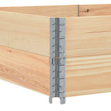 Paretali per Pallet 2 pz 150x100 cm in Legno Massello di Pino
