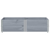 Paretali per Pallet 2pz Grigi 150x100cm Legno Massello di Pino