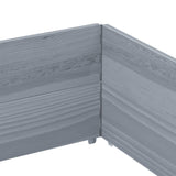 Paretali per Pallet 2pz Grigi 150x100cm Legno Massello di Pino