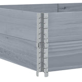 Paretali per Pallet 2pz Grigi 150x100cm Legno Massello di Pino