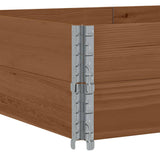Paretali per Pallet 2pz Marroni 150x100cm Legno Massello Pino