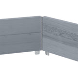 Fioriera Rialzata Esagonale Grigia 160x160cm Legno di Pino