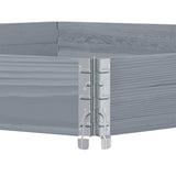 Fioriera Rialzata Esagonale Grigia 160x160cm Legno di Pino