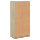 Credenza con Ante Rovere Sonoma 68x37x142 cm Legno truciolato