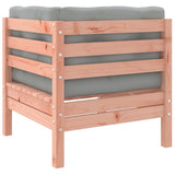 Set Divani Giardino 4 pz Cuscini Legno Massello Abete Douglas