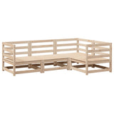 Set Divani da Giardino 4 pz in Legno Massello di Pino