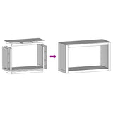 Rastrelliera per Legna da Ardere Antracite 100x40x60 cm Acciaio