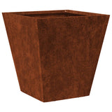 Fioriera da Giardino 30x30x30 cm in Acciaio Corten