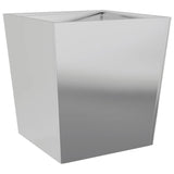 Fioriere da Giardino 2 pz 50x50x50 cm in Acciaio Zincato