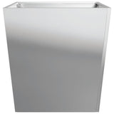 Fioriere da Giardino 2 pz 50x50x50 cm in Acciaio Zincato