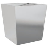 Fioriere da Giardino 2 pz 50x50x50 cm in Acciaio Zincato