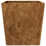 Fioriere da Giardino 2 pz 50x50x50 cm in Acciaio Corten
