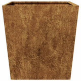 Fioriere da Giardino 2 pz 50x50x50 cm in Acciaio Corten