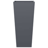 Fioriere da Giardino 2 pz Antracite 35x35x75 cm in Acciaio