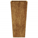 Fioriera da Giardino 35x35x75 cm in Acciaio Corten