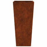 Fioriera da Giardino 35x35x75 cm in Acciaio Corten