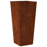 Fioriera da Giardino 35x35x75 cm in Acciaio Corten