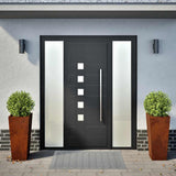 Fioriere da Giardino 2 pz 35x35x75 cm in Acciaio Corten